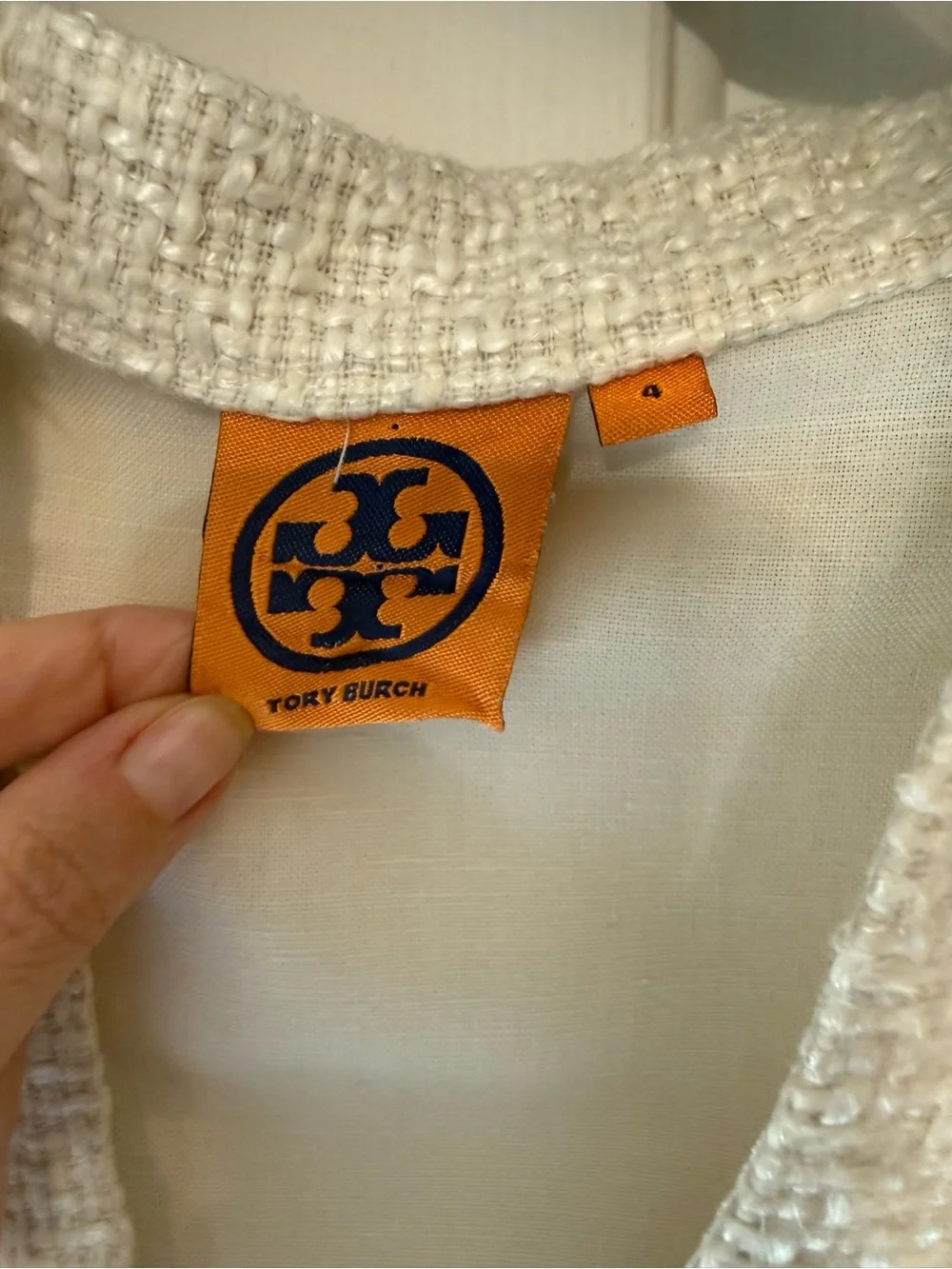 Tory Burch Lester Ivory Tunic Size 4